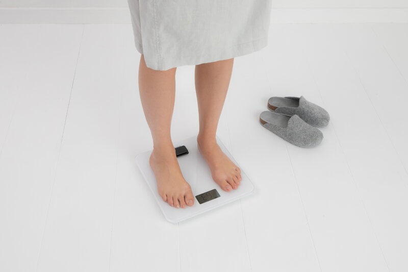 Bathroom Scales Battery Powered - White