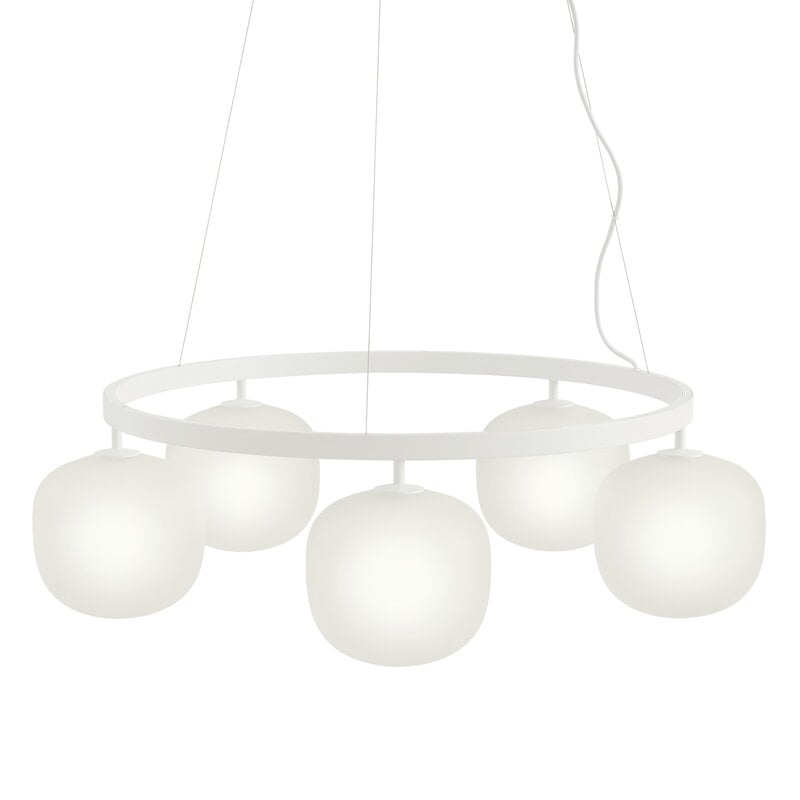 Muuto Rime Chandelier, blanco, imagen extra