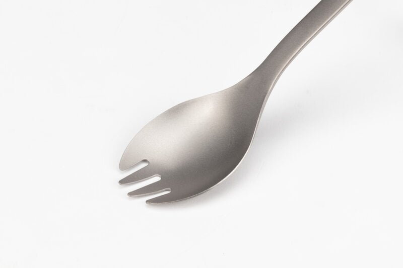 Snow Peak Titanium spork, view 4