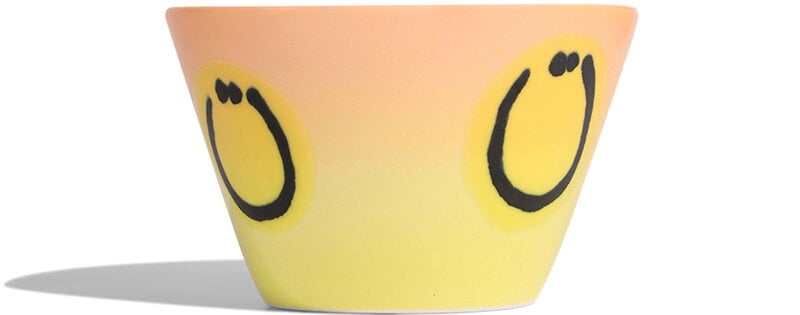 Frizbee Ceramics Super cup L, 275 ml, orange yellow gradient smile, extra image
