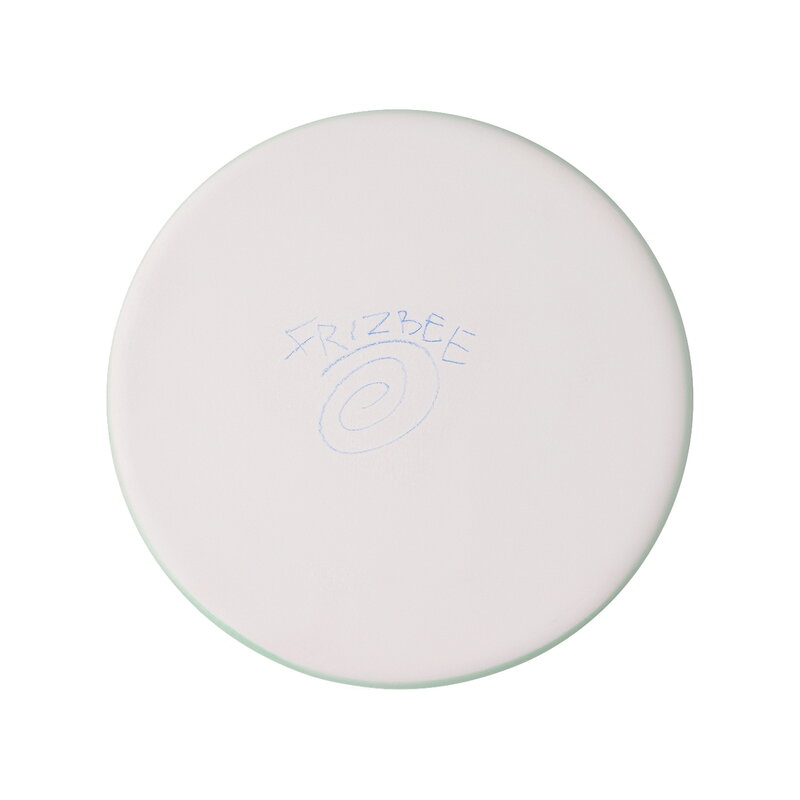 Frizbee Ceramics Assiette pour bébé, Kawaii, 15,5 cm, sourire vert clair, image extra