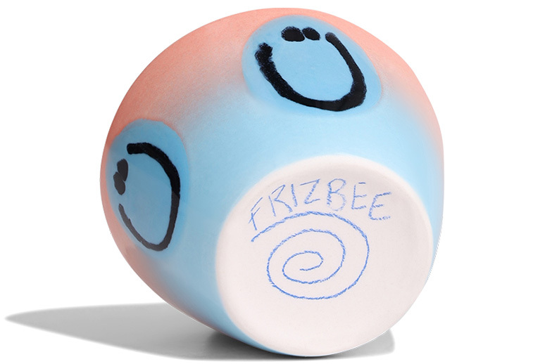Frizbee Ceramics Superkopp, Kawaii, 75 ml, rosa vatten gradient leende, extrabild