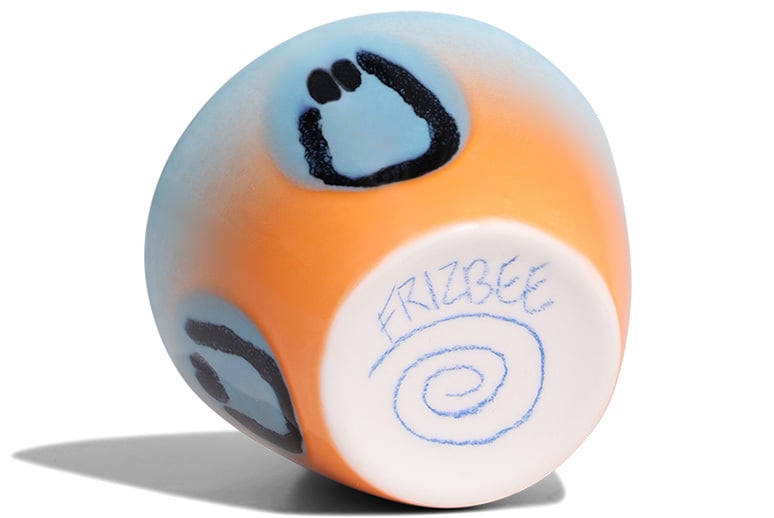 Frizbee Ceramics Super cup, Kawaii, 75 ml, water orange gradient smile, extra image