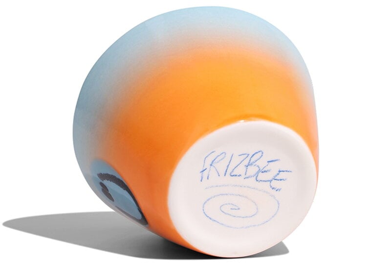 Frizbee Ceramics Super cup L, 275 ml, water orange gradient smile, extra image