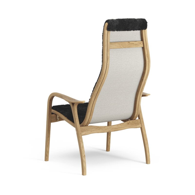Frank Worthley Manager forretning Swedese Lamino easy chair, sheepskin, black | Finnish Design Shop CH