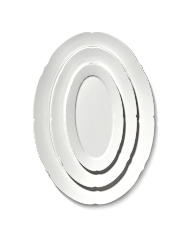 Serax Silhouette oval plate, M, 18,5 cm, white, extra image