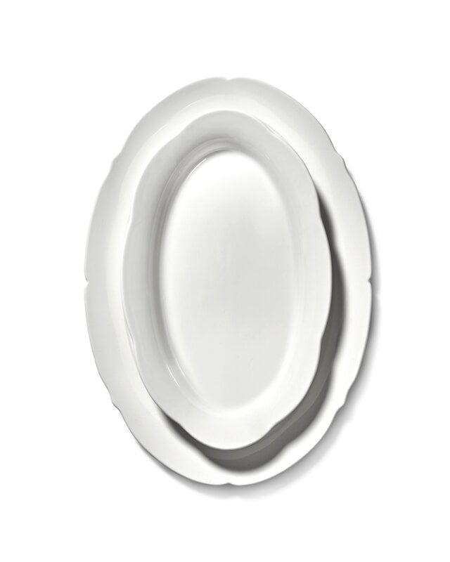 Serax Silhouette oval plate, L, 30 cm, white, extra image