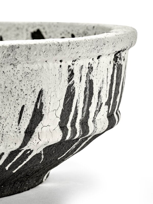 Serax Dune 02 planter bowl, L, off-white - dark brown, extra image
