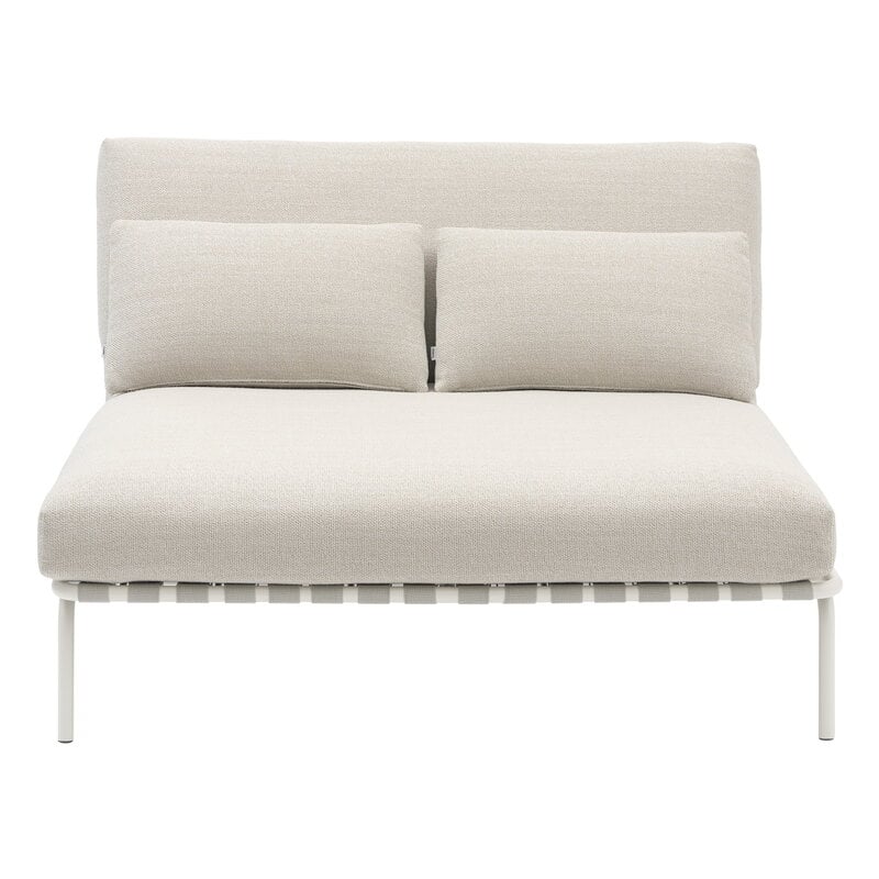 Muuto Settle Outdoor lounge bed, without armrest, Laze 1 - grey, view 3
