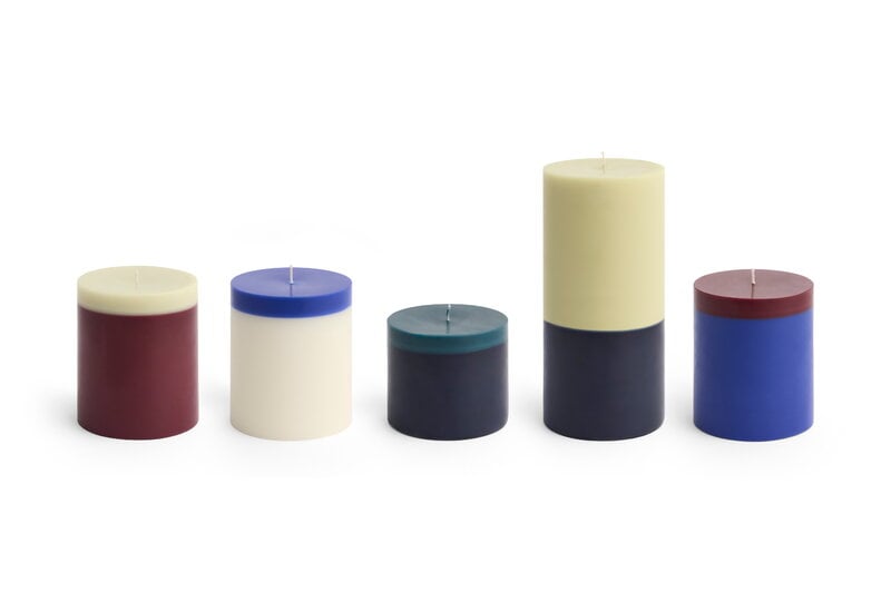 HAY Bougie Silo, M, ivoire - bleu royal | Finnish Design Shop