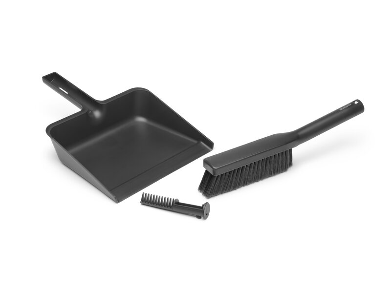 Brabantia SinkSide dustpan and brush set, dark grey, extra image