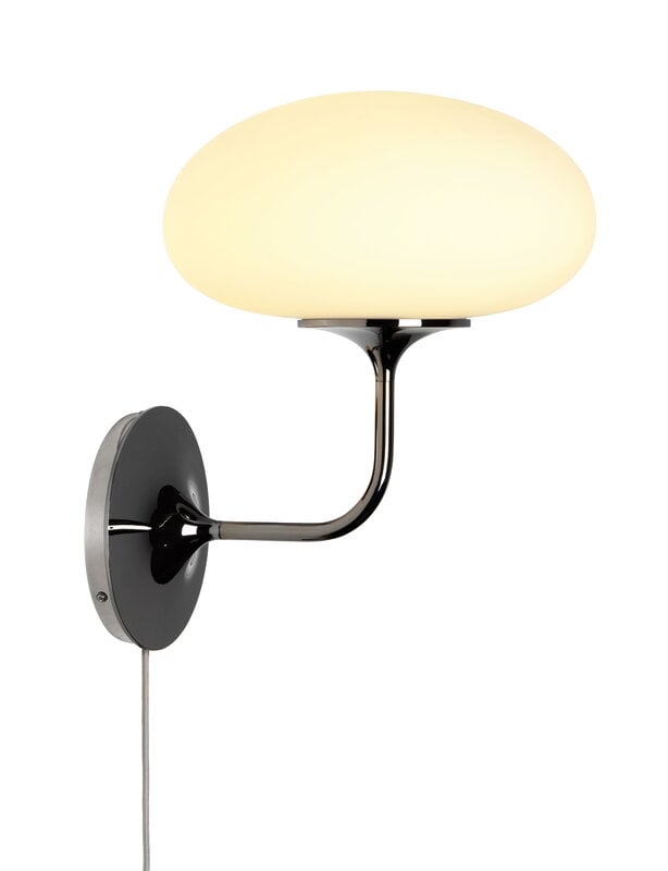 GUBI Stemlite Wandleuchte, Schwarzchrom - Opal, Ansicht 4