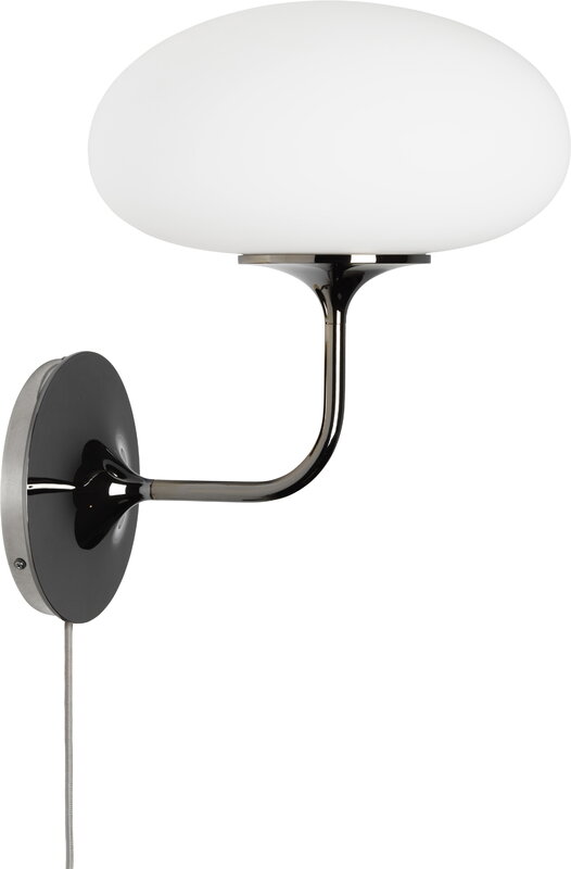 udeladt Smag Donation GUBI Stemlite wall lamp, black chrome - white | Finnish Design Shop