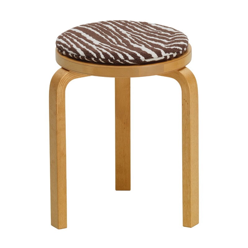 Artek Zebra seat cushion, brown - white, view 2