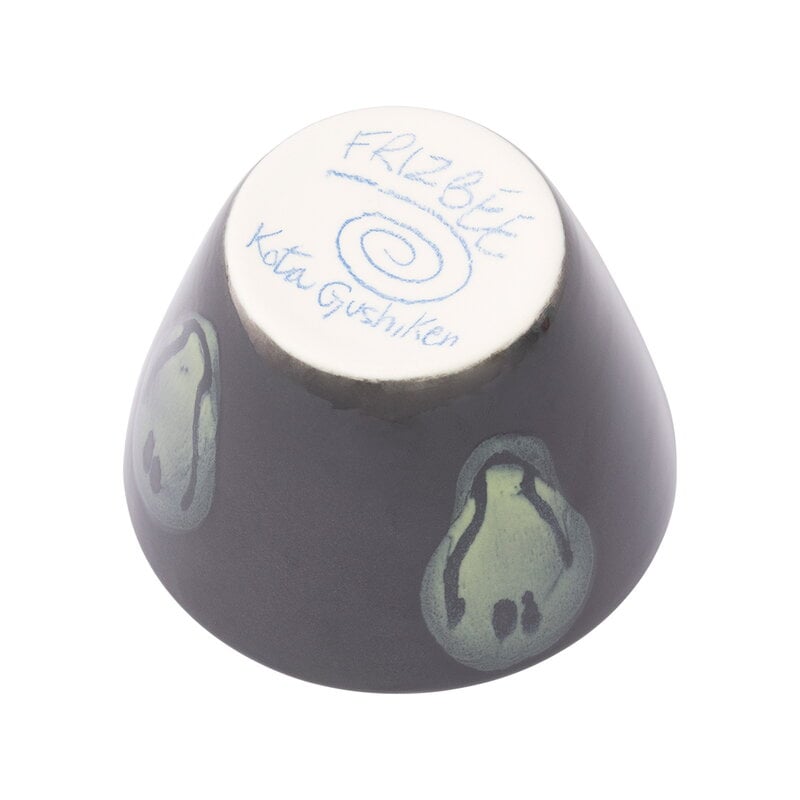 Frizbee Ceramics Super cup, Kawaii, 75 ml, KOTA dark blue grey, extra image