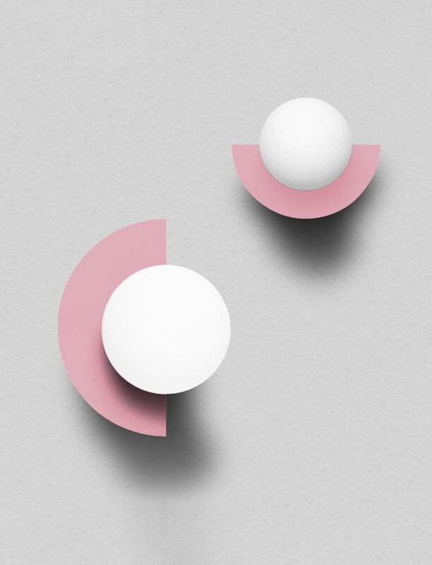 Swedish Ninja Candy Little Circle 180 S wall lamp, hardwired, bubblegum pink, extra image