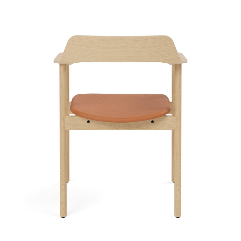 TAKT T24 Bow chair, Eiche - cognacfarbenes Spoor Zea Leder, extrabild