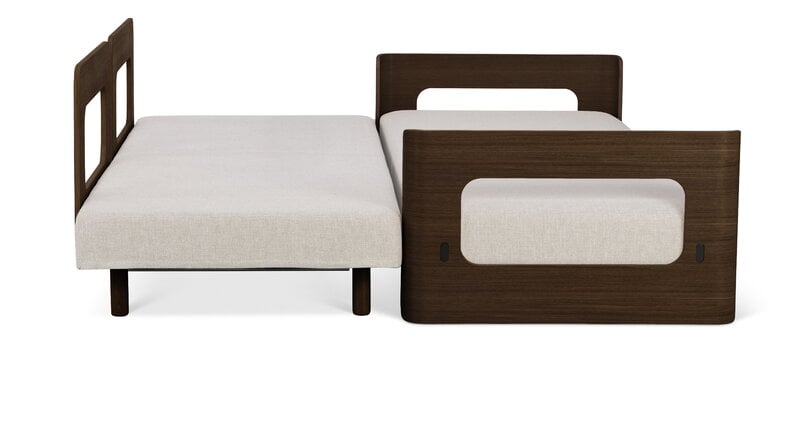 Tapio Anttila Collection ON2 Wood sofa bed, brown oak - off-white Diamonds 012, extra image