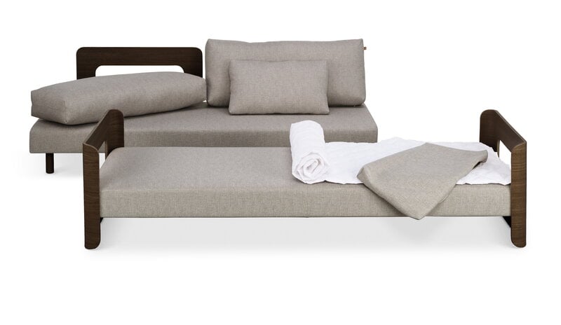 Tapio Anttila Collection ON2 Wood sofa bed, brown oak - sand Diamonds 289, extra image