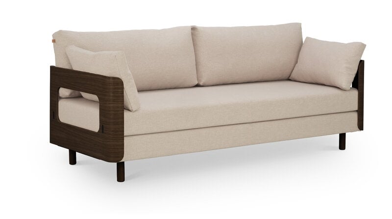 Tapio Anttila Collection ON2 Wood sofa bed, brown oak - beige Hopper 51, extra image