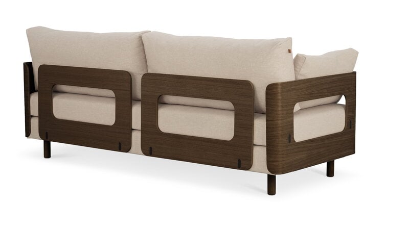 Tapio Anttila Collection ON2 Wood sofa bed, brown oak - beige Hopper 51, extra image