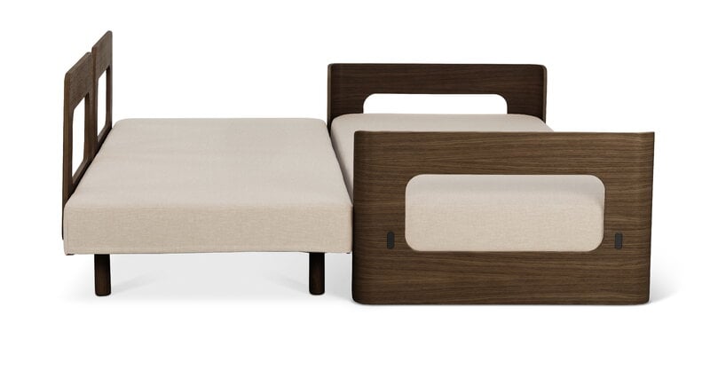 Tapio Anttila Collection ON2 Wood sofa bed, brown oak - beige Hopper 51, extra image