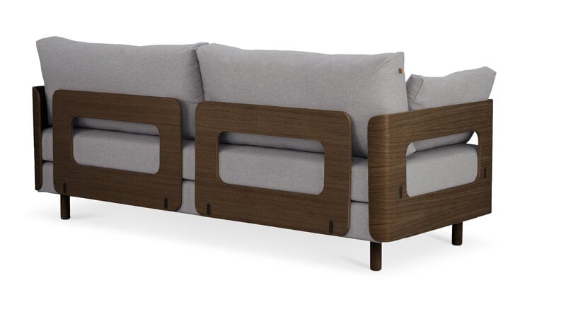 Tapio Anttila Collection ON2 Wood sofa bed, brown oak - light grey Hopper 65, extra image