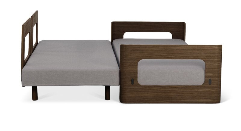 Tapio Anttila Collection ON2 Wood sofa bed, brown oak - light grey Hopper 65, extra image