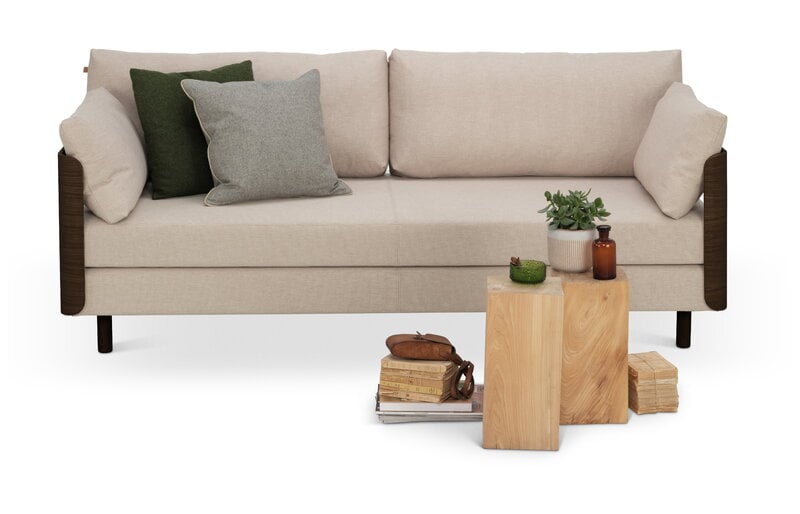Tapio Anttila Collection ON2 Wood sofa bed, brown oak - beige Hopper 51, extra image