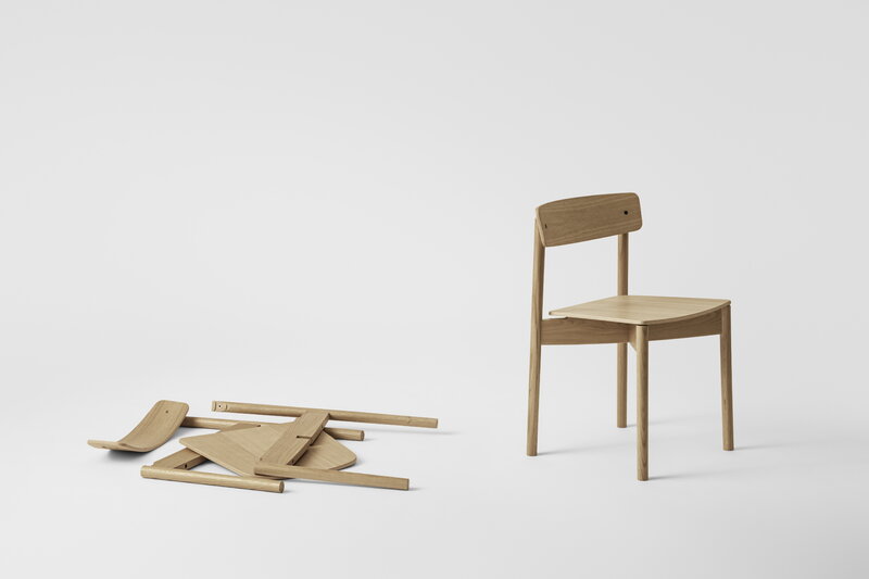 TAKT T01 Cross chair, roble, vista 8
