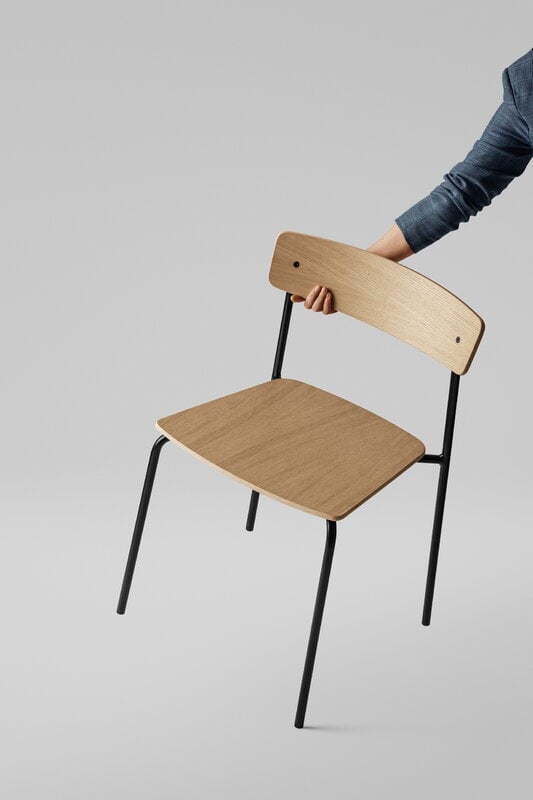 TAKT T01 Cross chair, tube, oak, view 5