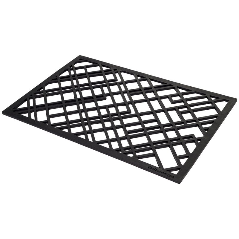Tica Copenhagen - Rubber Doormat, 45 x 75 cm, Lines / Black