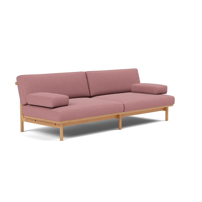 TAKT T19 Spoke Sofa con braccioli, rovere - Kvadrat Autumn rosa 0651, vista 4