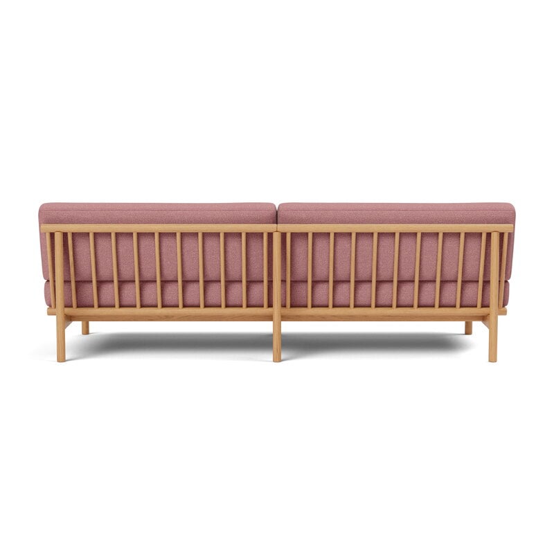 TAKT T19 Spoke Sofa con braccioli, rovere - Kvadrat Autumn rosa 0651, vista 3