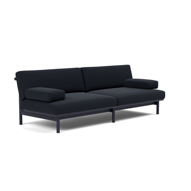 TAKT T19 Spoke sohva käsinojilla, sinimusta tammi - dark blue Kvadrat Autumn, näkymä 3