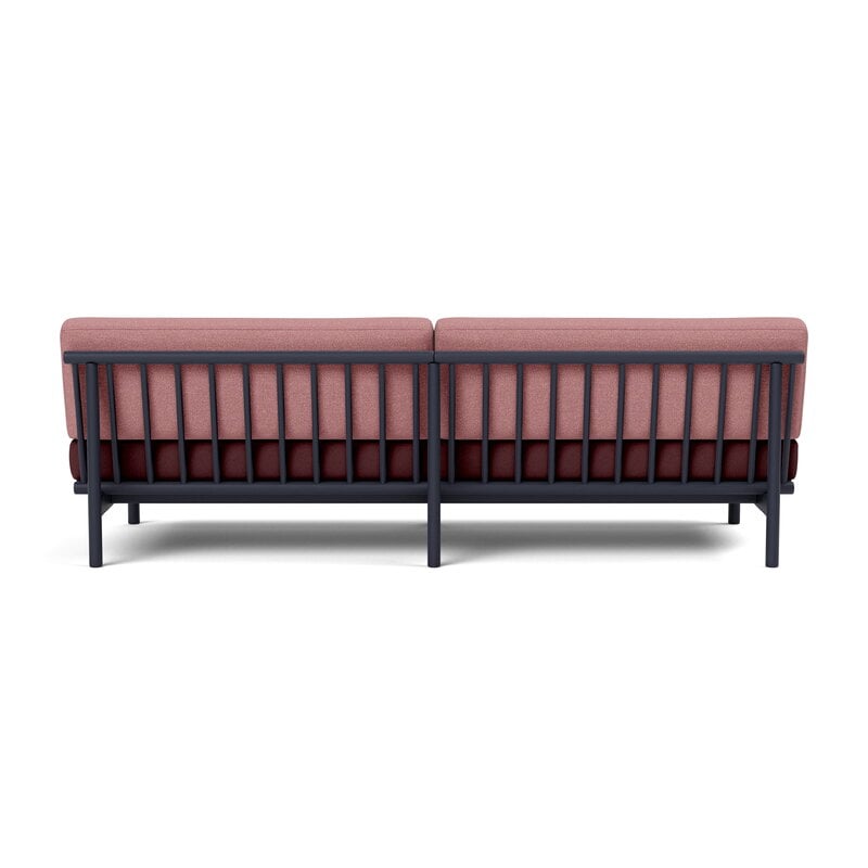 TAKT T19 Spoke Sofa con braccioli, rovere blu nero - d. rosso-rosa Kvadrat, vista 3