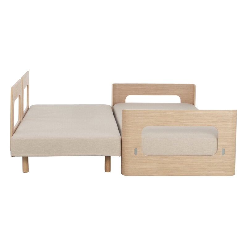 Tapio Anttila Collection ON2 Wood sofa bed, soap waxed oak - beige Hopper  51 | Finnish Design Shop