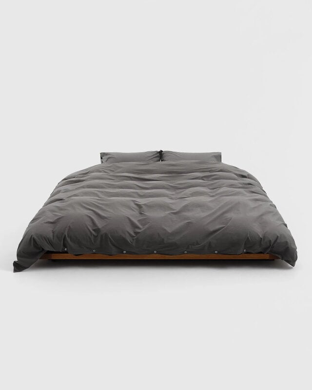 Tekla Doppelbett Bettbezug, 240 x 220 cm, dunkles Taubenton, extrabild