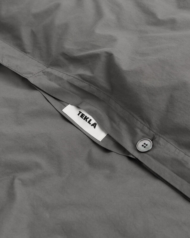 Tekla Doppelbett Bettbezug, 240 x 220 cm, dunkles Taubenton, extrabild