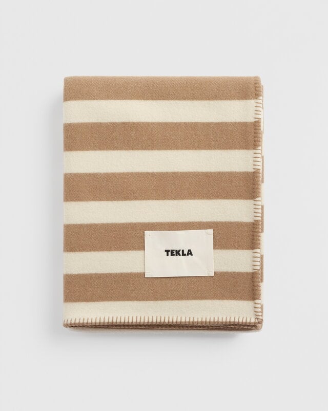 Tekla Lambswool blanket, 130 x 180 cm, hereford stripes | Finnish