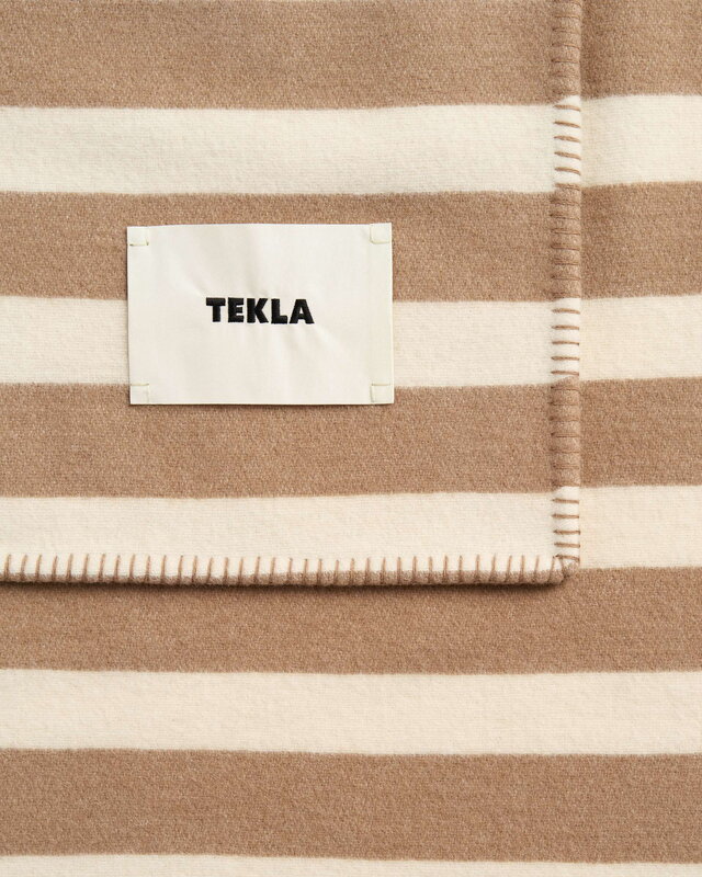 Tekla Lambswool blanket, 130 x 180 cm, hereford stripes, extra image