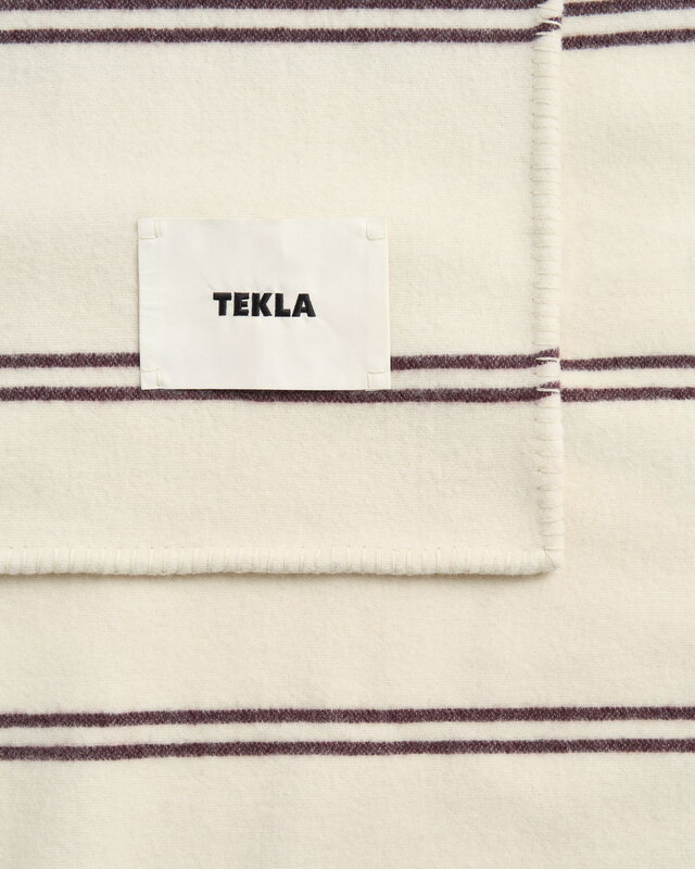 Tekla Lambswool blanket, 130 x 180 cm, ruck stripes, extra image