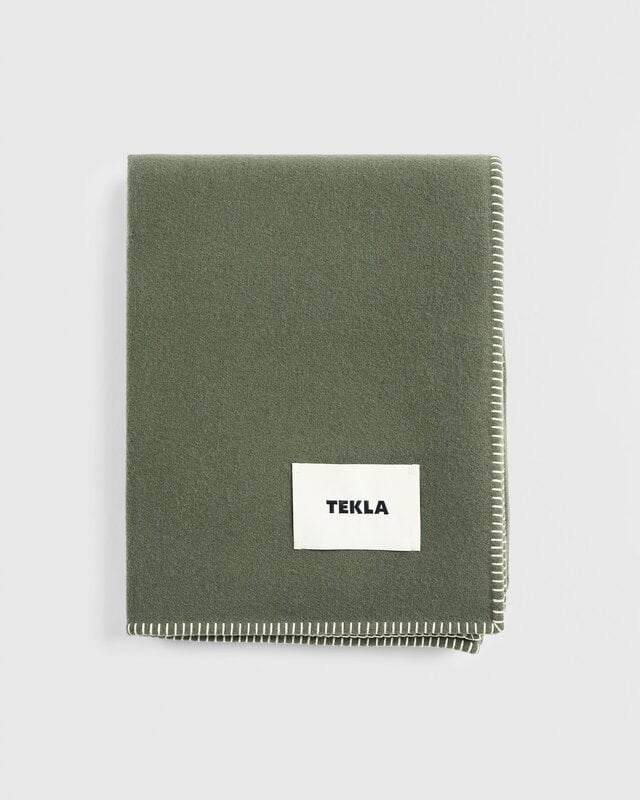Tekla Coperta in lana d’agnello, 130 x 180 cm, salice, vista 3