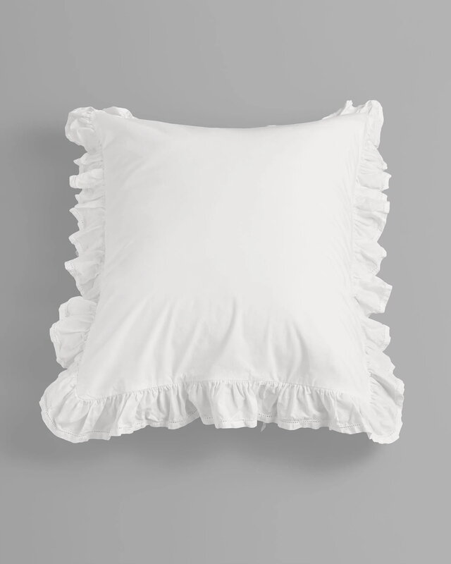 Tekla Broderie Anglaise Elodie pillow sham, 50 x 60 cm, broken white, extra image