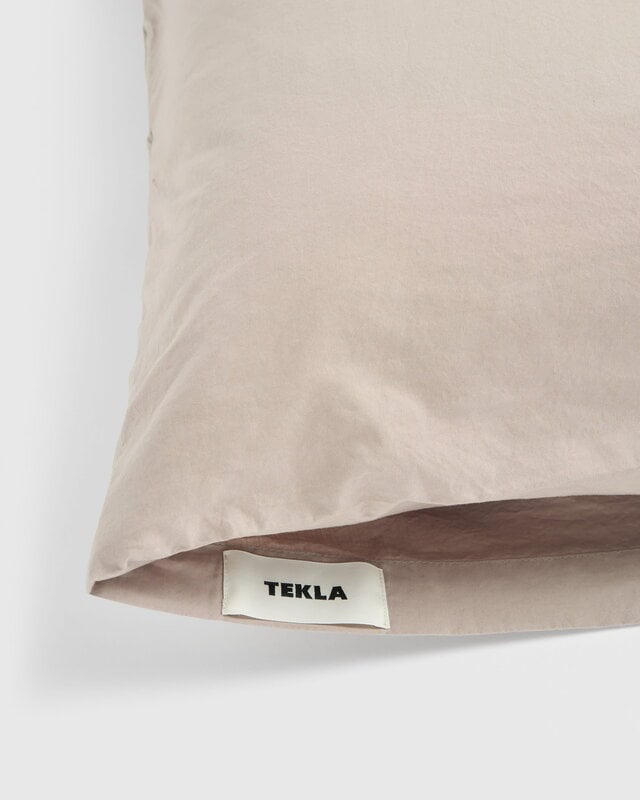 Tekla Funda de almohada, 50 x 60 cm, arcilla, imagen extra
