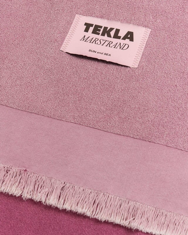 Tekla Rantapyyhe, 100 x 180 cm, sun bleached fuchsia, näkymä 3