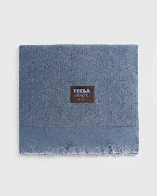 Tekla Rantapyyhe, 100 x 180 cm, sun bleached navy, näkymä 4