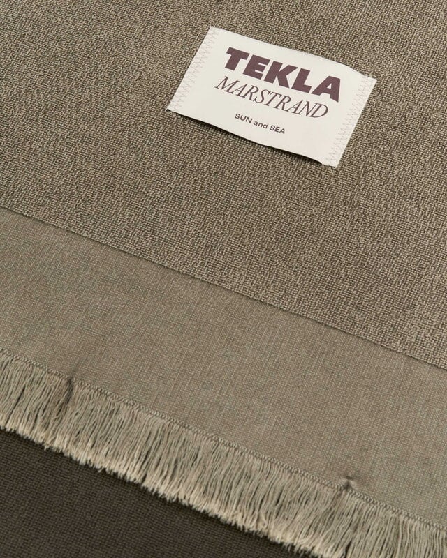 Tekla Beach towel, 100 x 180 cm, sun bleached taupe, view 4