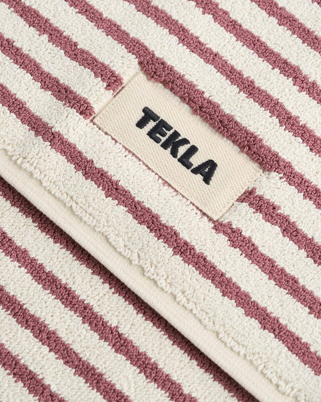 Tekla Alfombra de baño, 70 x 50 cm, rayas onduladas, imagen extra