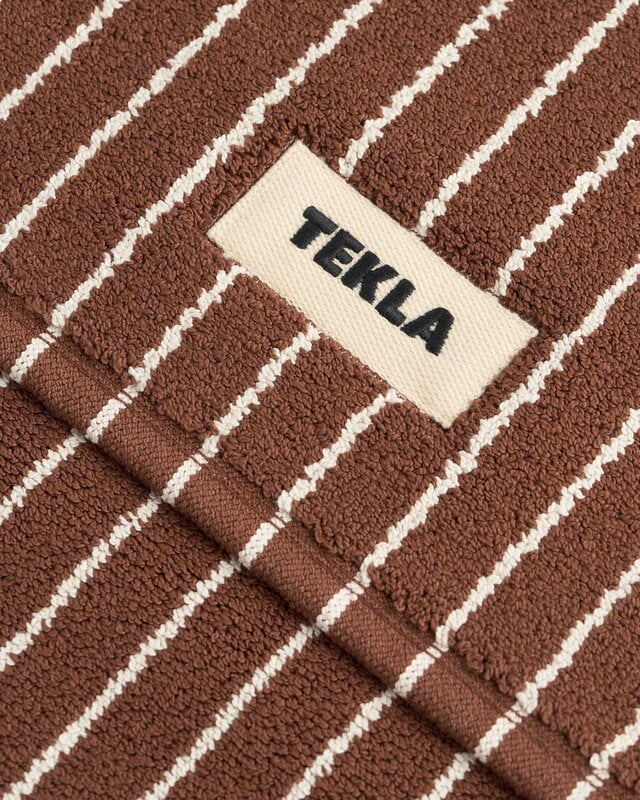 Tekla Bath mat, 70 x 50 cm, rust stripes, extra image